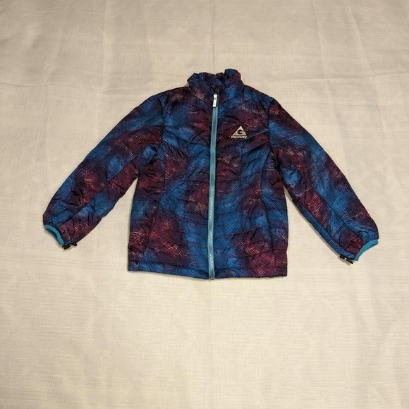 Gerry Weber Other - Gerry Galaxy Print Puffer Fleece‎ Jacket Purple Blue Outdoors